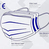 FURTHER REDUCED: 50 Count - Disposable 3-Ply Protective Face Masks – SHIPS QUICK FROM U.S.!