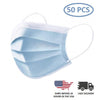 FURTHER REDUCED: 50 Count - Disposable 3-Ply Protective Face Masks – SHIPS QUICK FROM U.S.!