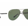 Ray-Ban Rimless Polarized Green Lens Sunglasses - (RB8058 004/9A  59mm) - Ships Same/Next Day!