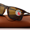 Ray-Ban Matte Havana Plastic Sunglasses W/ Brown Polarized Lens (RB4214 609283)
