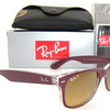 Ray-Ban New Wayfarer Bordeaux / Brown Gradient Sunglasses ( RB 2132 6054/m2 55mm )- Ships Same/Next Day !