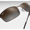 Ray-Ban Gunmetal Metal  Polarized Brown Gradient Sunglasses (RB3498 029/T5 61) - Ships Same/Next Day!