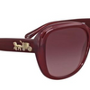 Coach Women's  Burgundy Gradient Plastic Square Sunglasses (HC8207 54508H 57) - Ships Same/Next Day!