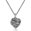 Sterling Silver 1/4ct Diamond Heart Necklace, With Round and Baguette Stones, 18 Inches - Ships Same/Next Day!