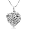 Sterling Silver 1/4ct Diamond Heart Necklace, With Round and Baguette Stones, 18 Inches - Ships Same/Next Day!