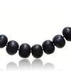 11MM Black Freshwater Cultured Pearl Necklace - Ships Same/Next Day!