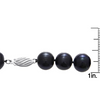 11MM Black Freshwater Cultured Pearl Necklace - Ships Same/Next Day!