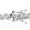 1/3 Carat Diamond S-Type Tennis Bracelet, Platinum Overlay, 7 Inches - Ships Same/Next Day!