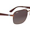 PRICE DROP: Ray-Ban Brown Metal Aviator Sunglasses (RB3570 121/11) - Ships Next Day!