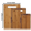 3 Piece Set: Bamboo Cutting Chopping Boards - Ships Next Day!