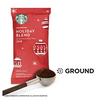 HUGE PRICE DROP: 64 Count - Starbucks Holiday Blend Medium Roast Ground Coffee (Past "Best By" Date) - Ships Next Day!