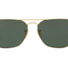 Ray-Ban Gold G-15 Plastic Lens Caravan Sunglasses  (RB3603 001/71 56MM)