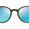 Ray-Ban Round Liteforce  Grey w/Blue Flash Lens Sunglasses (RB4237 620617 50)