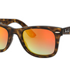 Ray-Ban Wayfarer Ease Tortoise Orange Gradient Flash Sunglasses (RB4340 710/4W 50)