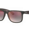 Ray-Ban Justin Grey Gradient Mirrored Sunglasses (RB4165 606/U0 51)