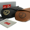 Ray-Ban Justin Grey Gradient Mirrored Sunglasses (RB4165 606/U0 51)
