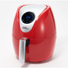 Lowest Price Ever: Power Xl 2.4-Qt Digital 1200W Air Fryer With Recipes And Divider (Renewed) Red