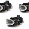 PRICE DROP: Pack of 3 - Water Resistant 20 Lumens 10 LED Headlamp - Ships Quick!