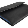 Metier Life Vegan Saffiano Leather and Suede Travel Jewelry Organizer with Magnetic Closure & Zippered Pockets