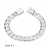Silver Plated Classic Men's Bracelet - 3 Styles
