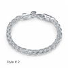 Silver Plated Classic Men's Bracelet - 3 Styles