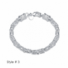 Silver Plated Classic Men's Bracelet - 3 Styles