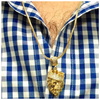 Lion Head Pendant in FoxTail Chain Necklace - 2 Colors