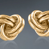 Italian Inspired Love Knot Stud Earrings