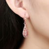 18K Gold Laser Cut Filigree Drop Earrings