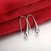 Silver Waterdrop Bangle and Hook Earrings Set