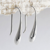 Silver Waterdrop Bangle and Hook Earrings Set