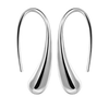 Silver Waterdrop Bangle and Hook Earrings Set