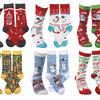 5 Pairs: Funny Holiday Socks (Randomly Selected) Great Gift - Ships Quick!