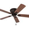 Prominence Home Ceiling Fan Saddle Ridge Low-Profile Hugger Bronze w/ LED Light