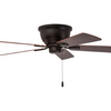 Prominence Home Ceiling Fan Saddle Ridge Low-Profile Hugger Bronze w/ LED Light