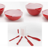 Mad Hungry 13-Piece Lip'n'Loop Mixing Bowl with Lids + Silicone Spurtle Set w/ Measuring Cup