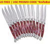 Buy One Get Free! Wolfgang Puck 12-Piece Steak Knife Set With Wooden Gift Boxes (24-Piece W/ Bogo)