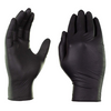 Industrial Black Nitrile Gloves, Box of 200, 3 mil, Latex Free, Powder Free, Textured, Disposable, Non-Sterile