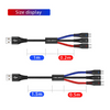 3 Pack: IPM 3-IN-1 USB-C, Micro, and Lightning, USB Charging Cable - Hybrid Color-LED Digit