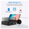 IPM 3 IN 1 Desktop Charging Stand 5 Port USB Charging Station