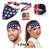 Pack of 3: USA Stars and Stripes 100% Cotton Bandana Face Mask - Ships Quick!