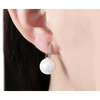 Freshwater Pearl Swarovski Elements Pav'e Earrings in 14K Gold Plating