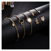 Olive Branch Pav'e Peace 5 PC Bracelet Set