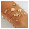 Olive Branch Pav'e Peace 5 PC Bracelet Set