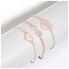 Love & Peace in the World Rose Gold 3 Piece Set