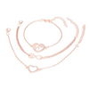 Love & Peace in the World Rose Gold 3 Piece Set