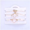 Oceanic Inspired Seashell 5 Piece Bracelet Set