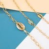 Turquoise Sea-Shell 3 Piece Bracelet Set in 14K Gold