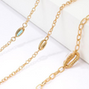 Turquoise Sea-Shell 3 Piece Bracelet Set in 14K Gold