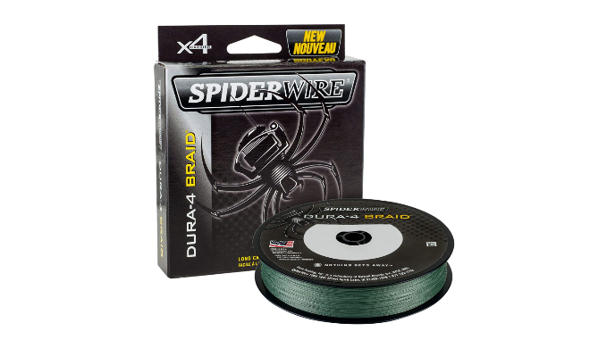 Spiderwire DURA-4 Braid Fishing Line + FREE Fishermans Knot Tying Chart  ($10.99 Value) - Ships Quick!